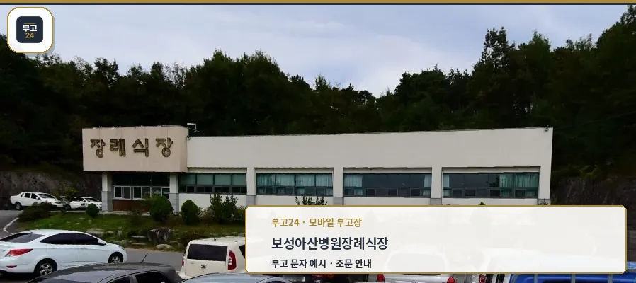 보성아산병원장례식장 외관 사진