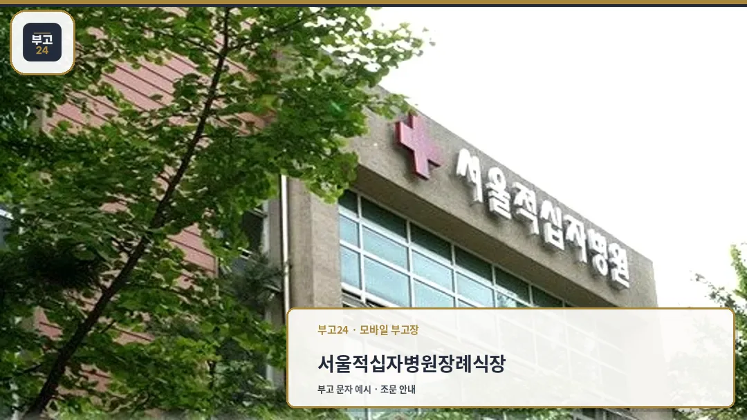 서울적십자병원 외관 전경
