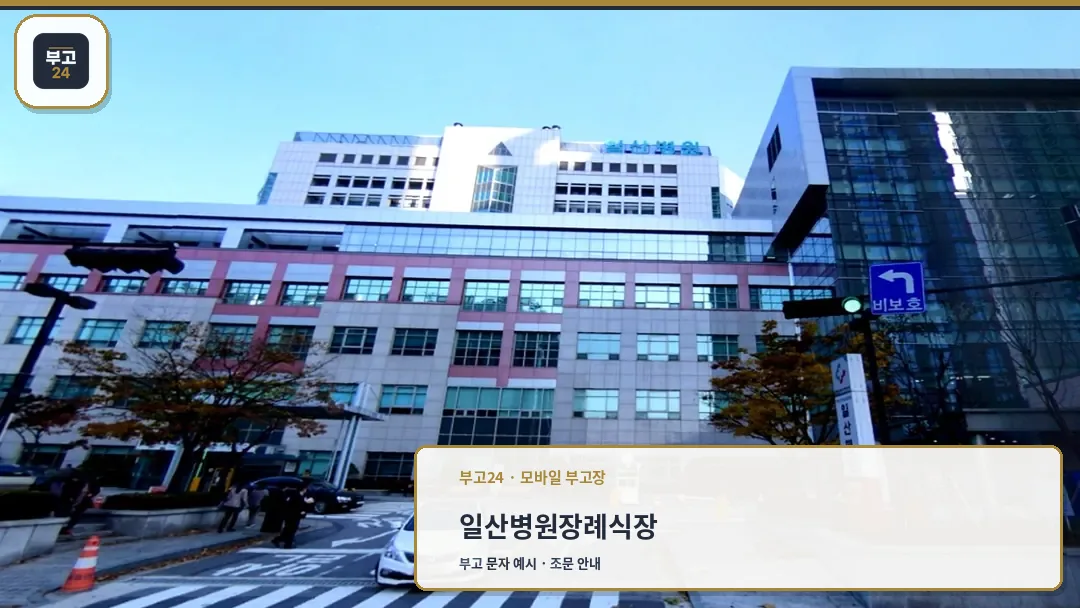국민건강보험공단 일산병원 장례식장 외관
