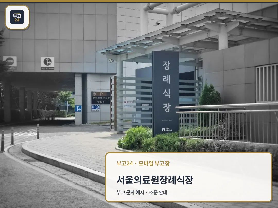 서울의료원장례식장 외부 주차 구역