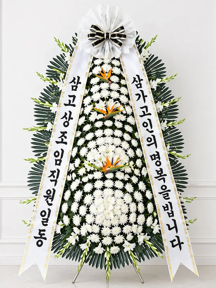 근조화환 3단 프리미엄